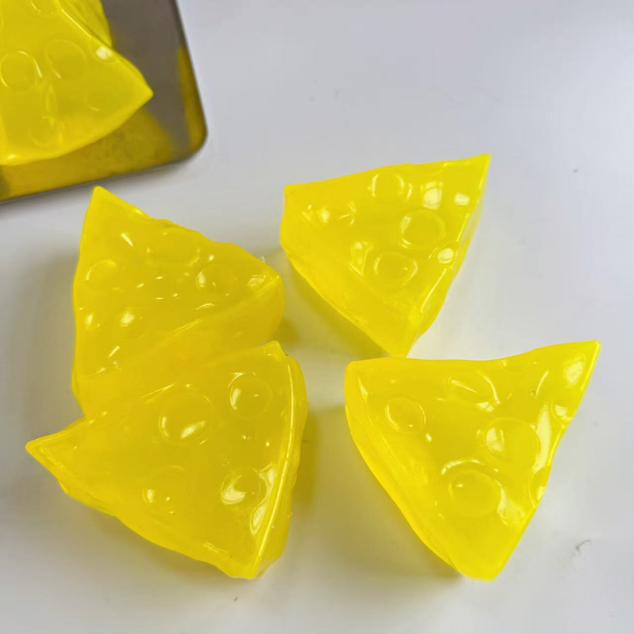 Coconut Oil Refined - Transparent Coconut Oil Cheese Slice Squishy