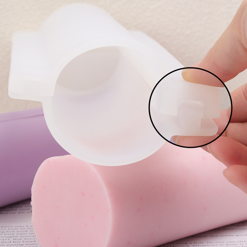 Soap Making Formula - Long Heart Column Silicone Soap Loaf