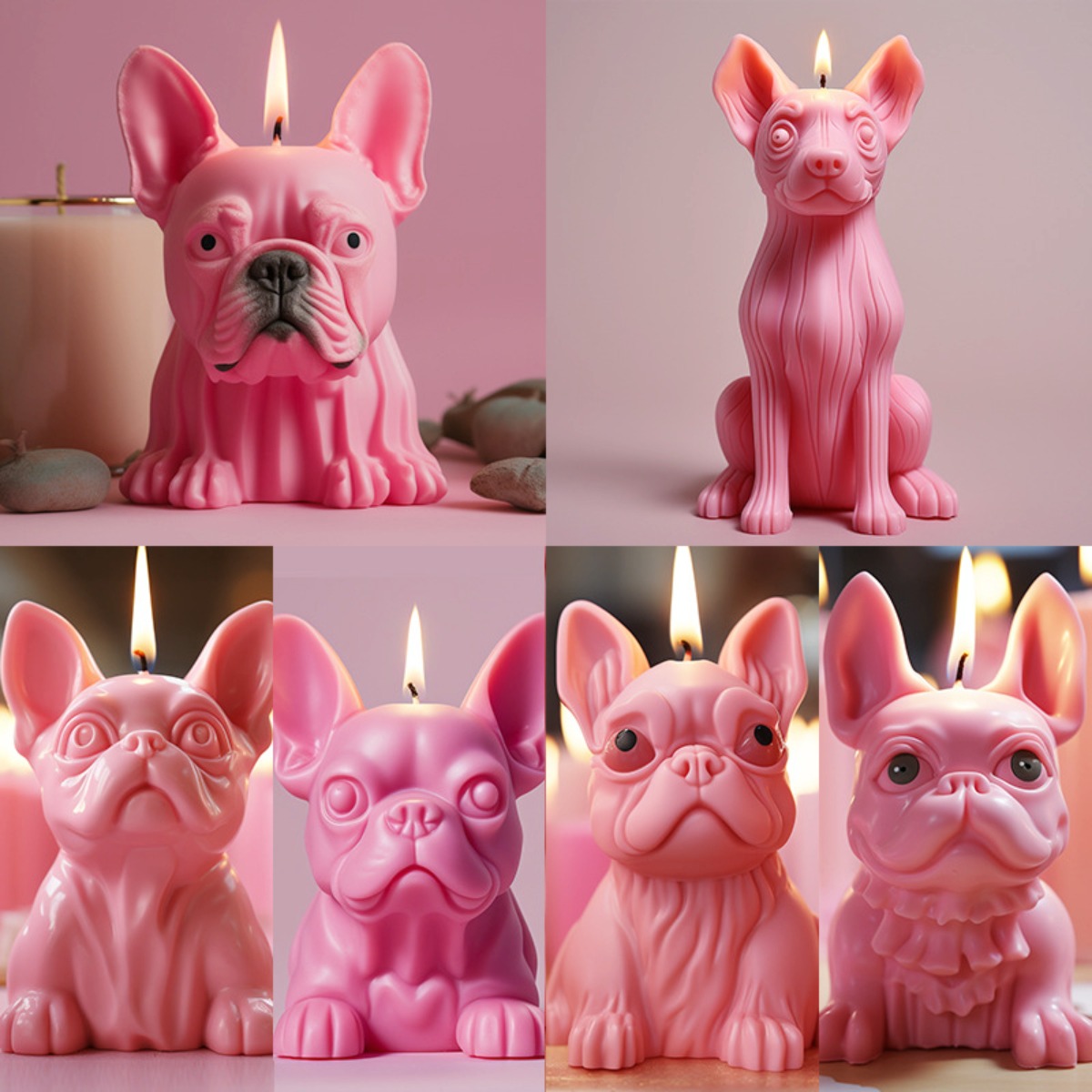 Soap Making Kit Amazon - Pekingese Puppy Pug Animal Candle Silicone