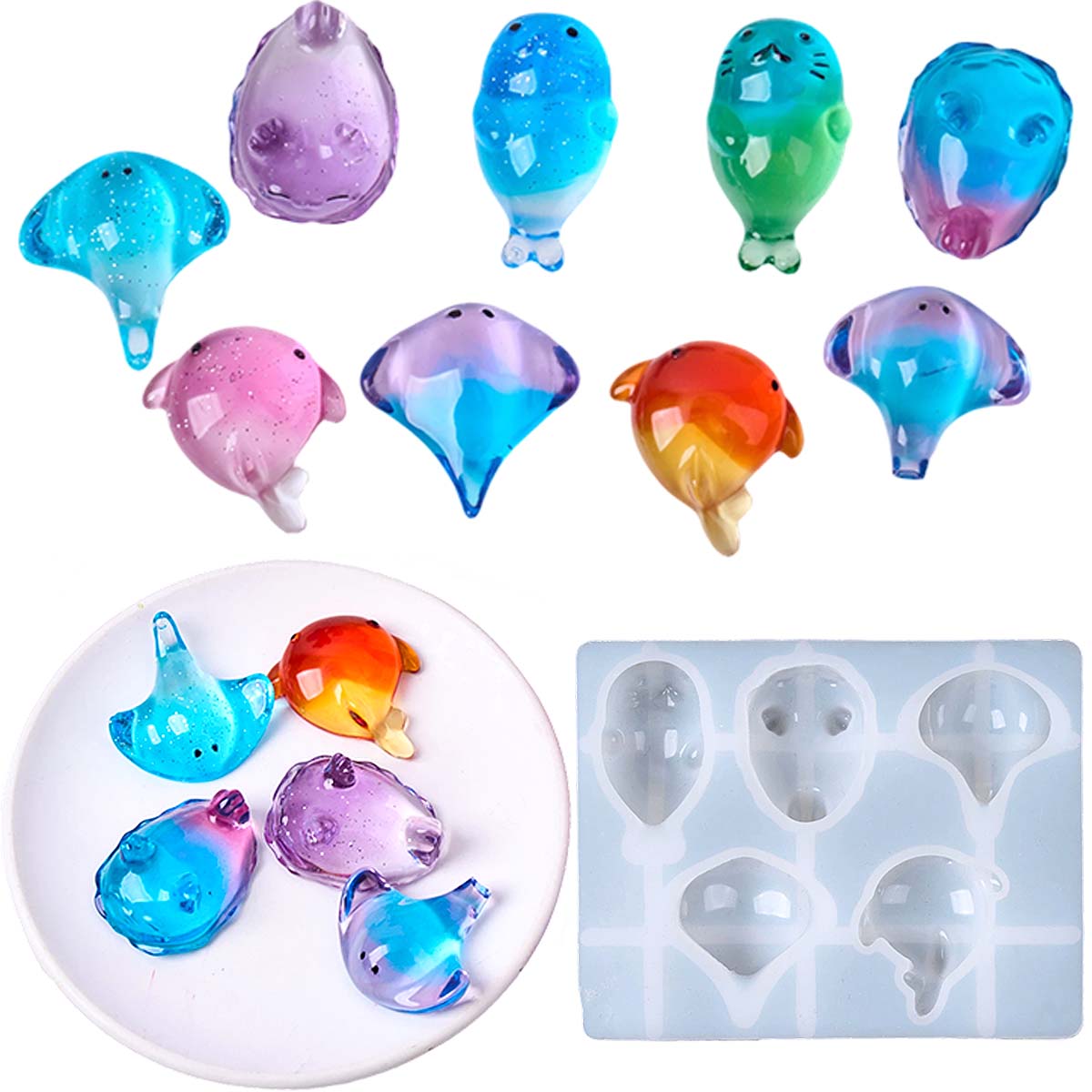 Natural Making Soap - 3D Healing Kawaii Manta Ray Whale