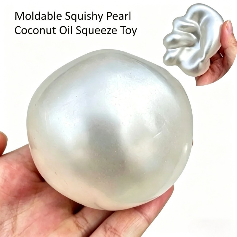 Coconut Oil Refined - Moldable Squishy Pearl Coconut Oil Squeeze