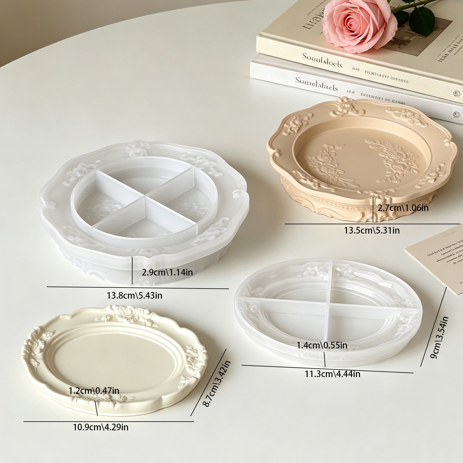 Elegant Vintage Baroque Lace S - Natural Making Soap 评论和价格