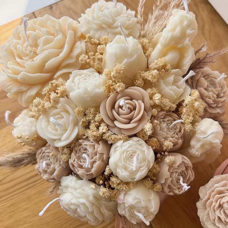 3Set of floral silicone candle - Soap Making Gel 评论和价格