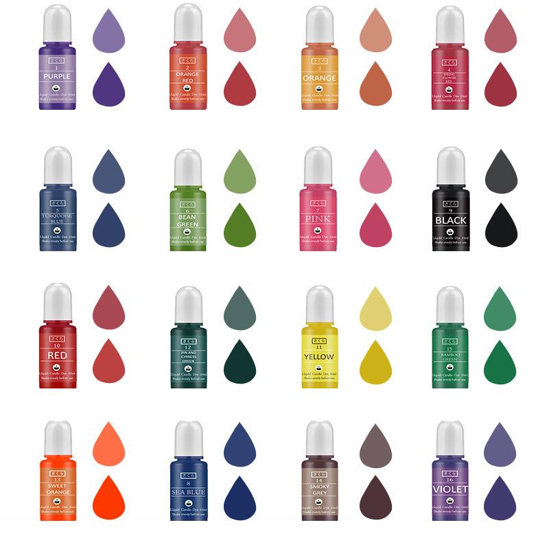 10ml/Bottle Candle Wax Pigment - Soap Making Ingredient 评论和价格
