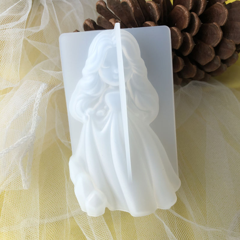 3D Cute Princess Silicone Cand - Natural Making Soap 评论和价格