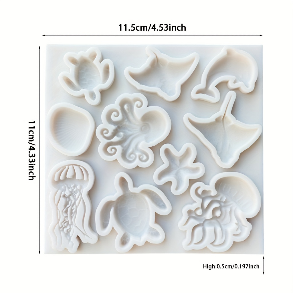 Sea Animal Silicone Mold Octop - Soap Making Lye 评论和价格