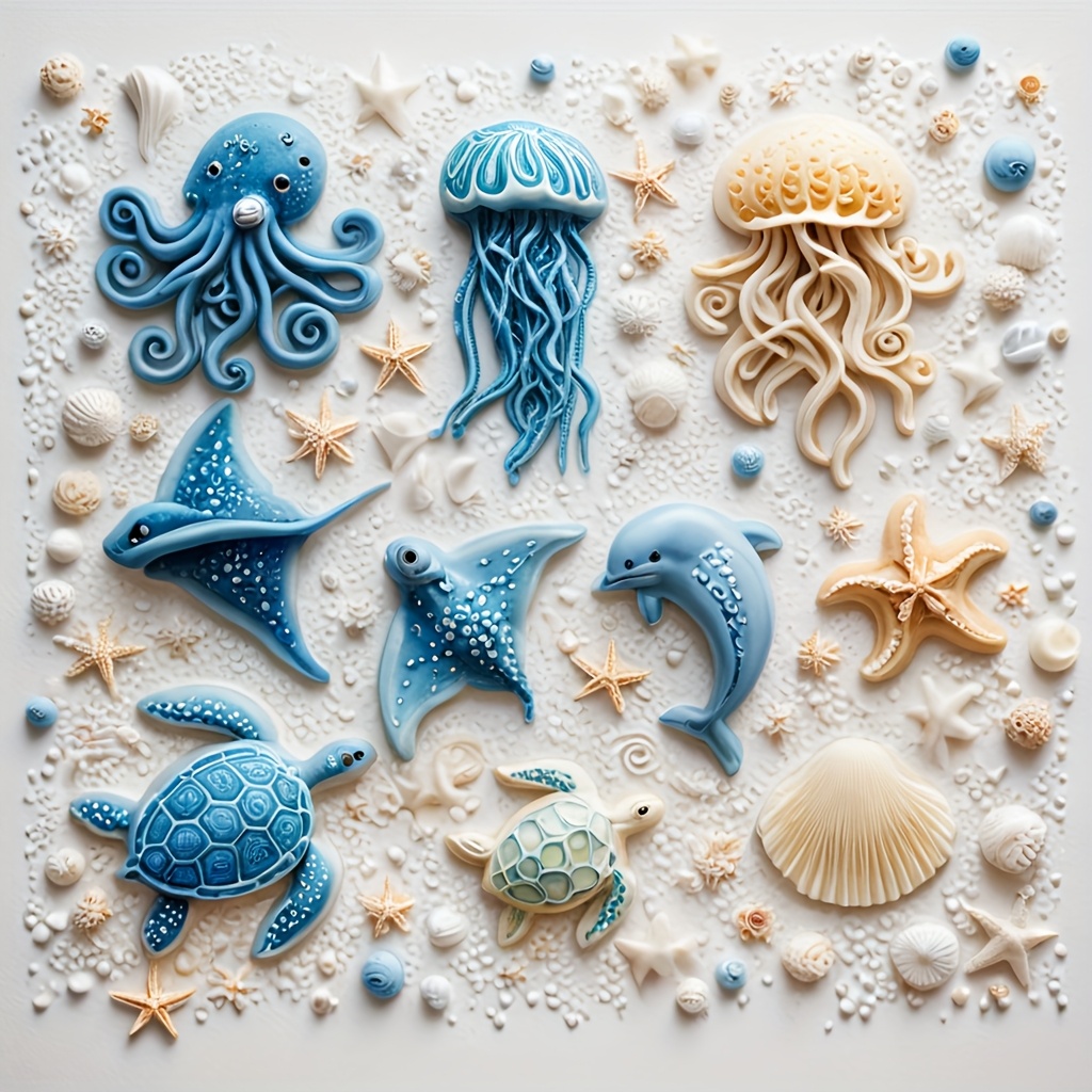 Sea Animal Silicone Mold Octop - Soap Making Lye 评论和价格