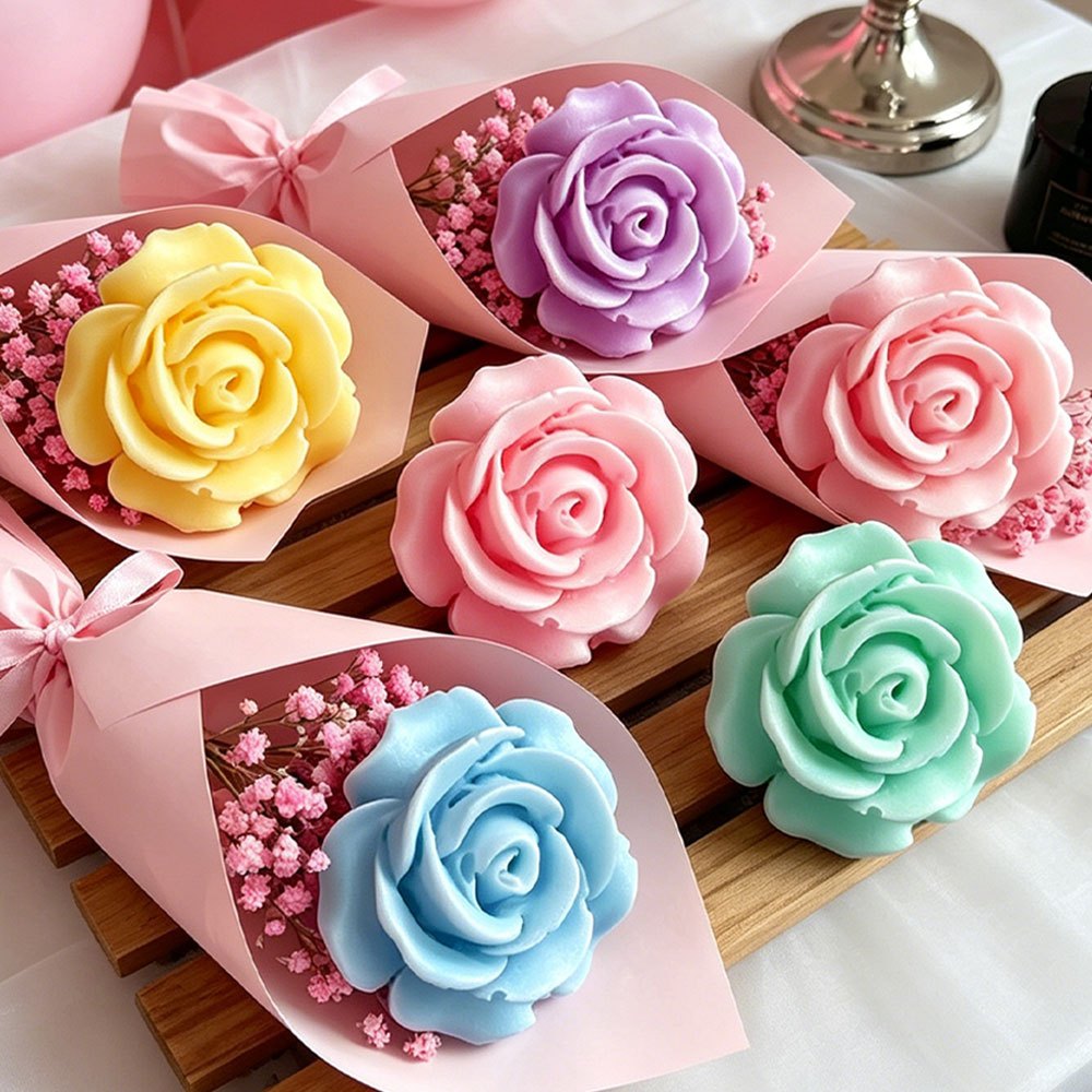 3pcs 3D Rose Flower Silicone M - Soap Making Kit Amazon 评论和价格