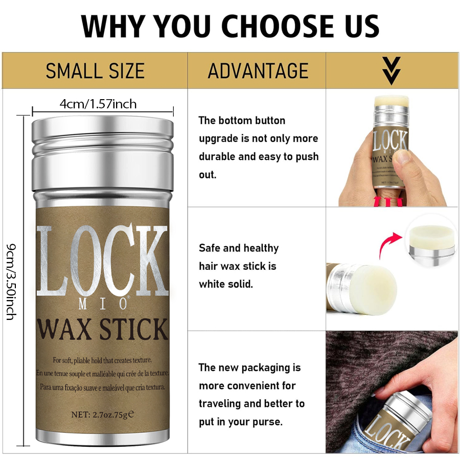 LOCKMIO Wax Stick Natural Coco - Coconut Oil Refined 评论和价格