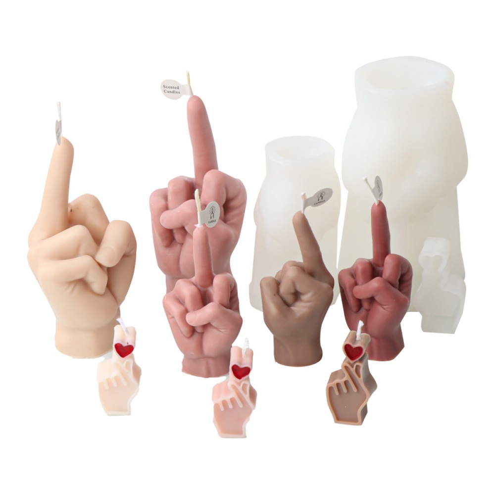 3D Irregular Gesture Finger Si - Soap Making Lye 评论和价格
