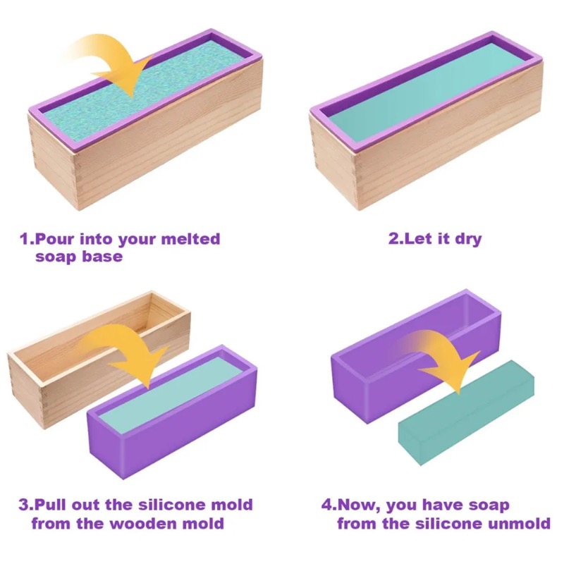 Flexible Silicone Soap Mold Re - Soap Making Books 评论和价格