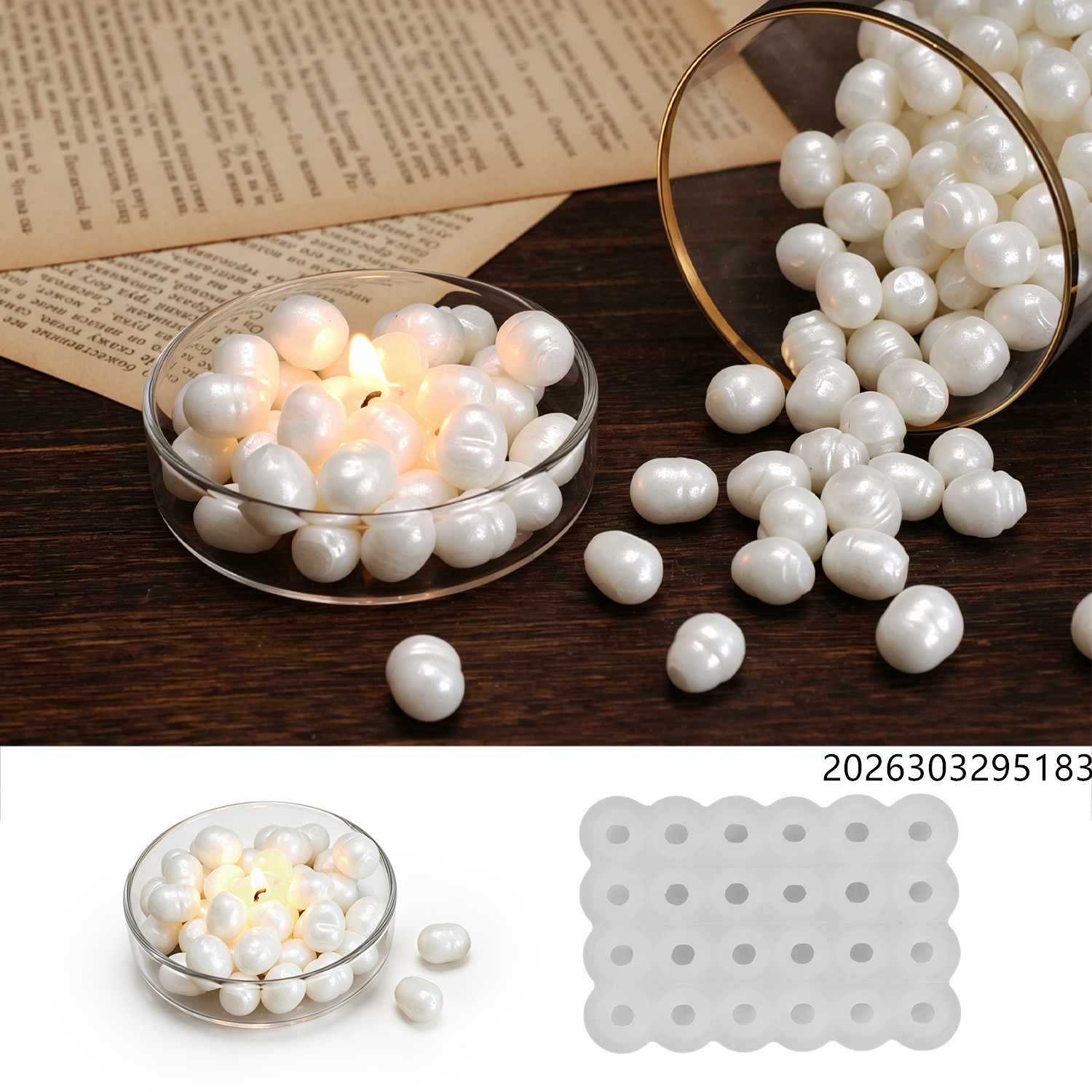 Healing Ocean Pearl Mirror Wax - Natural Making Soap 评论和价格