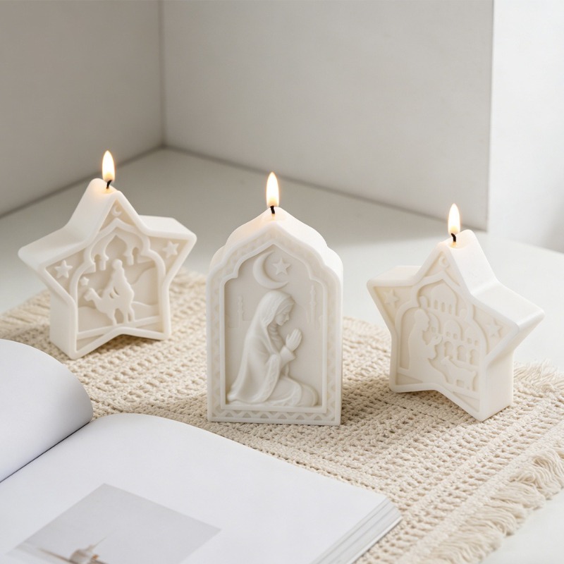 mosque candle mold soft star m - Soap Making Gel 评论和价格