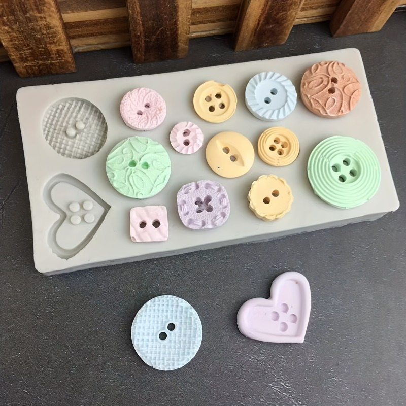 Buttons Shape Silicone Mold Si - Natural Making Soap 评论和价格