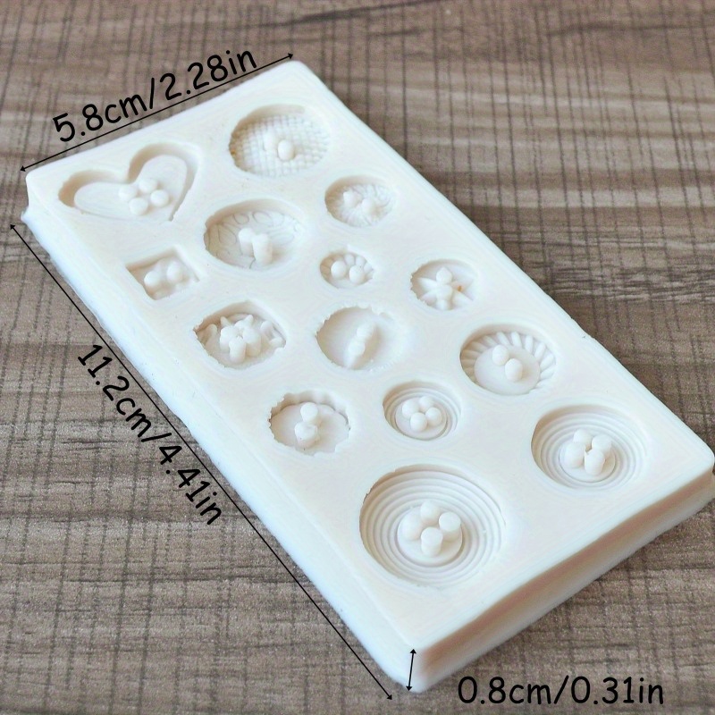 Buttons Shape Silicone Mold Si - Natural Making Soap 评论和价格