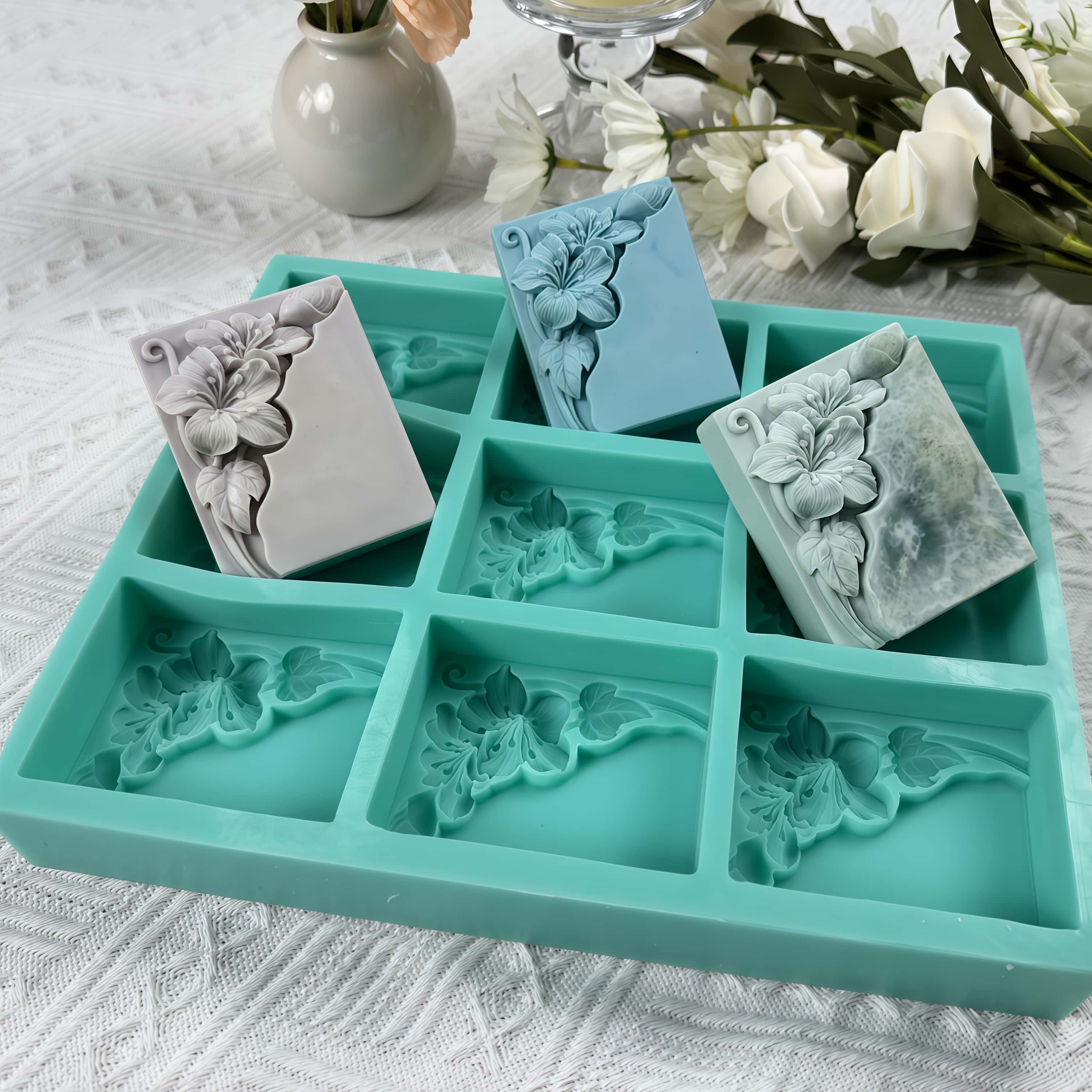 9 Cavities Tung Flower Soap Mo - Soap Making Books 评论和价格