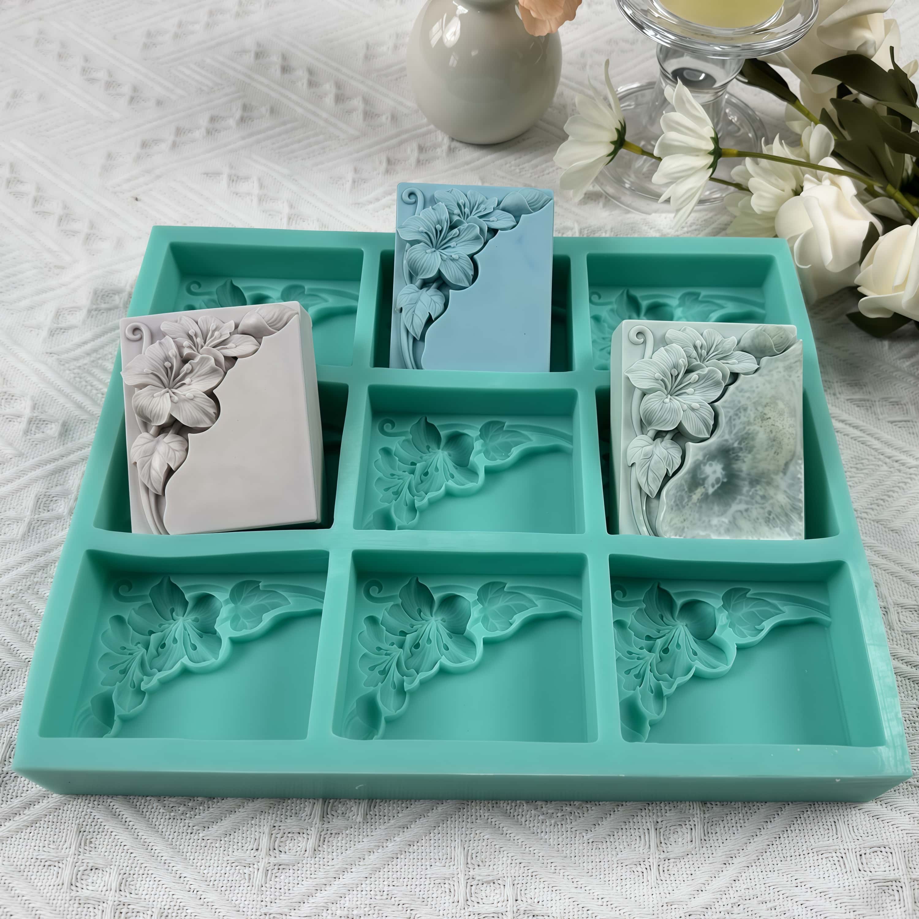 9 Cavities Tung Flower Soap Mo - Soap Making Books 评论和价格