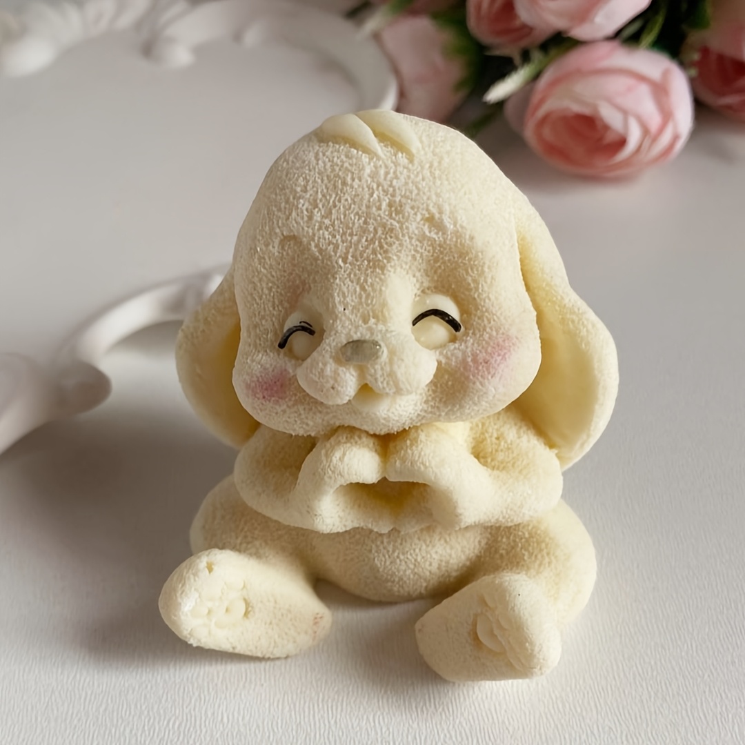 1pc Adorable Rabbit Resin Sili - Soap Making Lye 评论和价格
