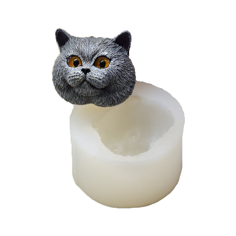 Silicone Mold Short-haired Cat - Natural Making Soap 评论和价格