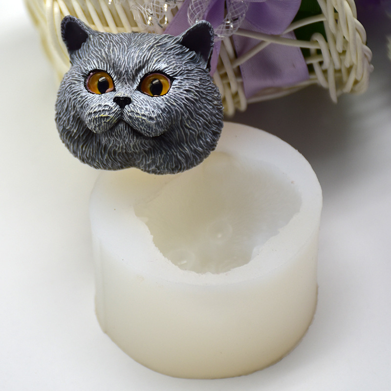 Silicone Mold Short-haired Cat - Natural Making Soap 评论和价格