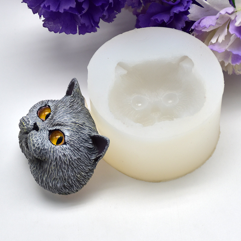 Silicone Mold Short-haired Cat - Natural Making Soap 评论和价格