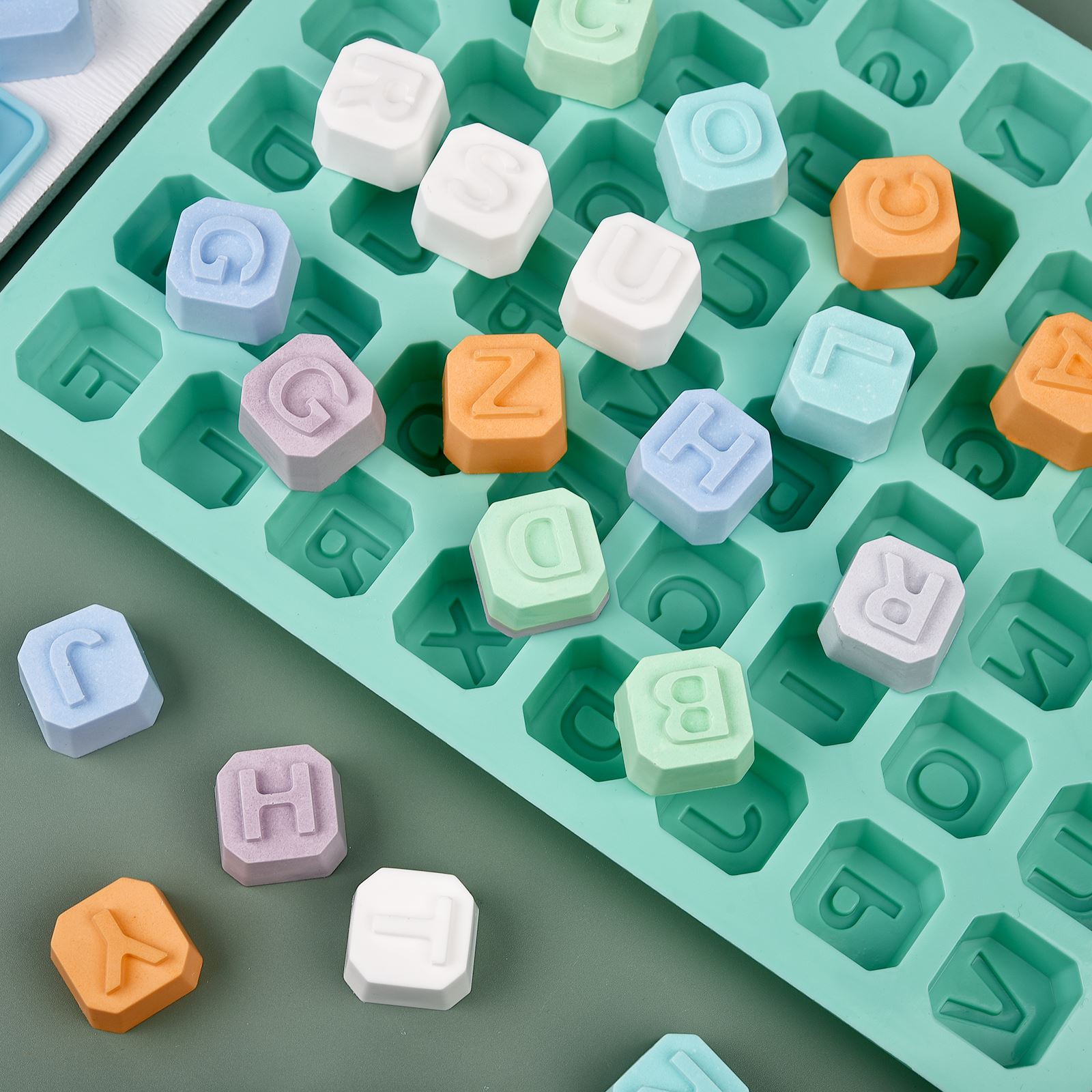 48 Letter Enghish Alphabet let - Natural Making Soap 评论和价格