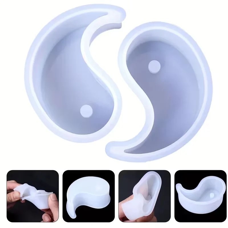 2pcs Yin Yang Tai Chi Round Si - Soap Making Books 评论和价格