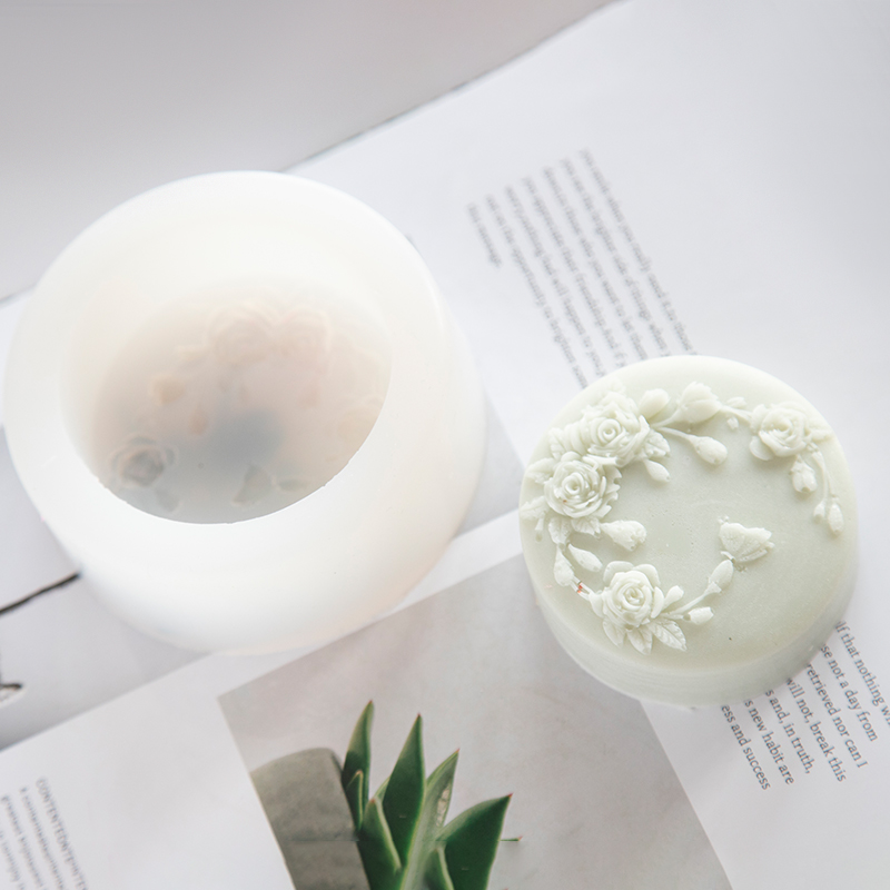 Round Shape Rose Flower Handma - Soap Making Formula 评论和价格
