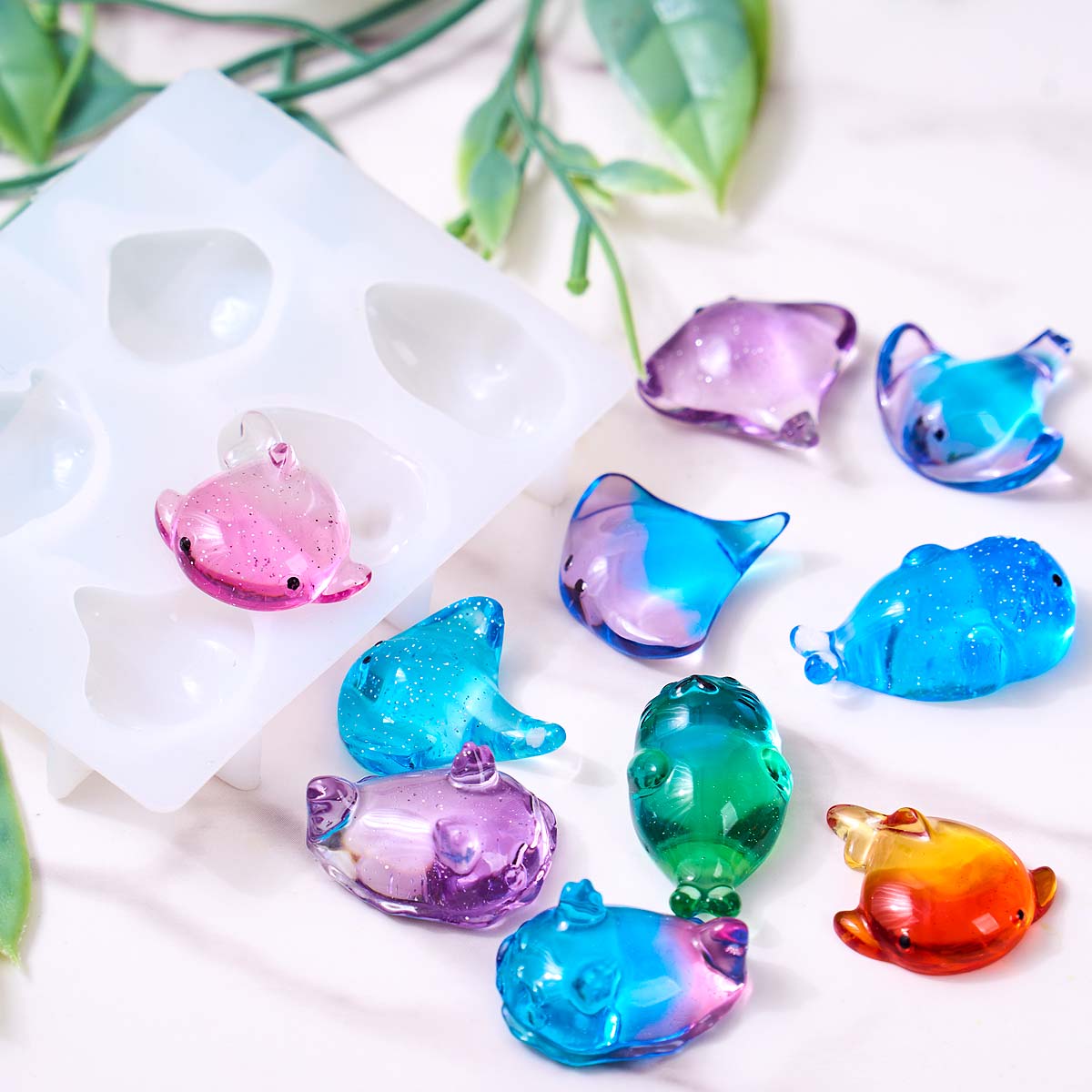 3D Healing Kawaii Manta Ray Wh - Natural Making Soap 评论和价格