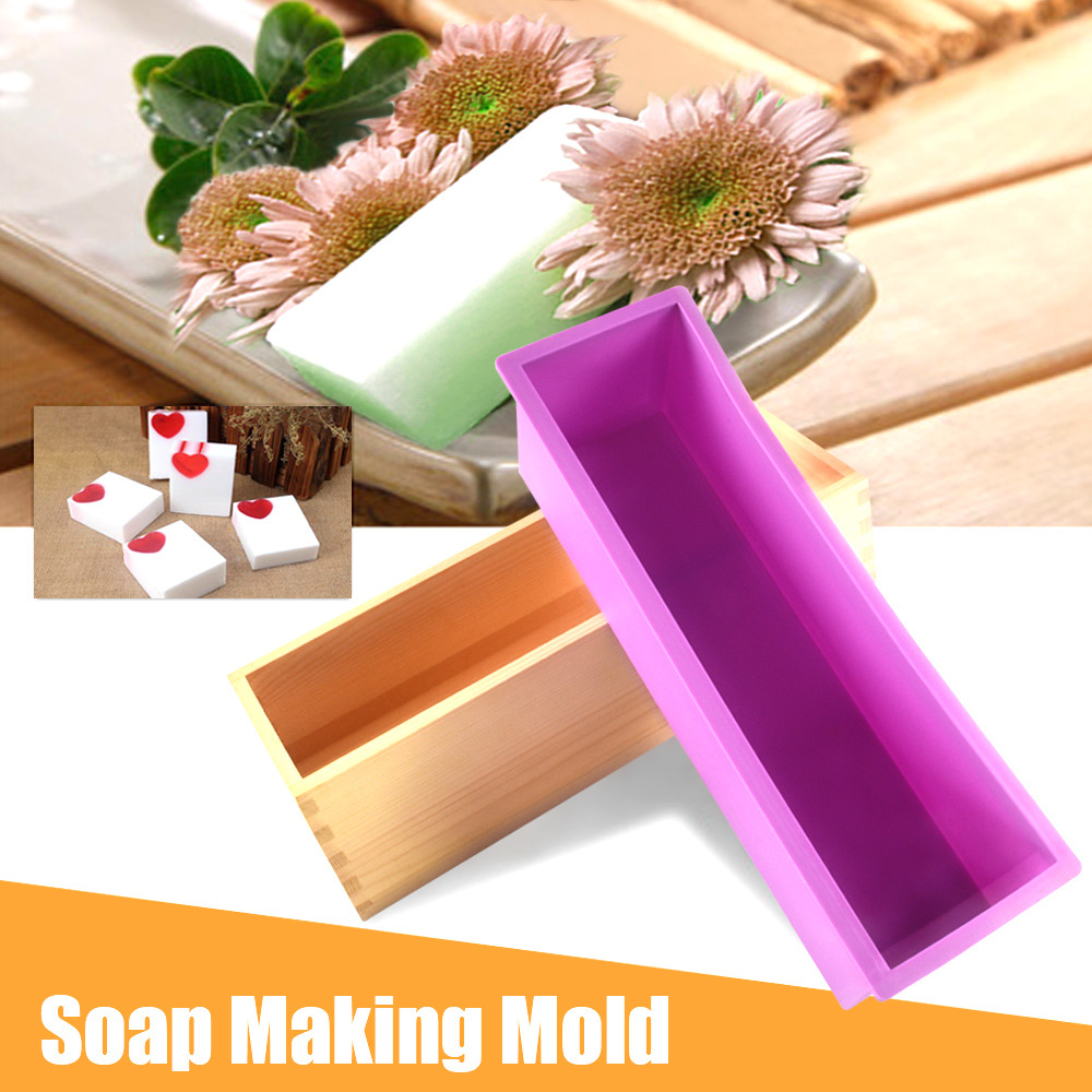 1.2L Silicone Soap Mold Flexib - Soap Making Books 评论和价格