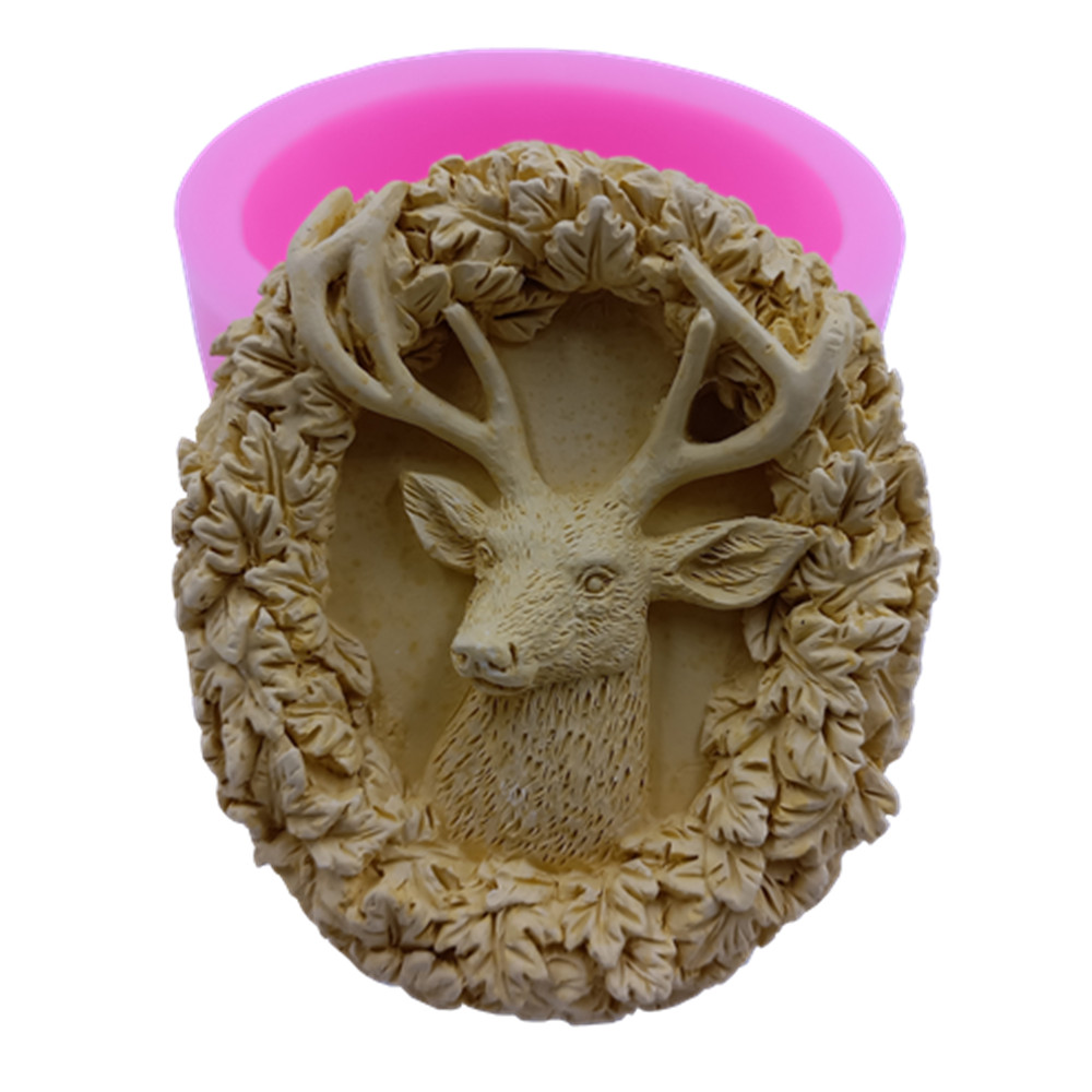 Deer Design Soap Silicone Mold - Soap Making Lye 评论和价格