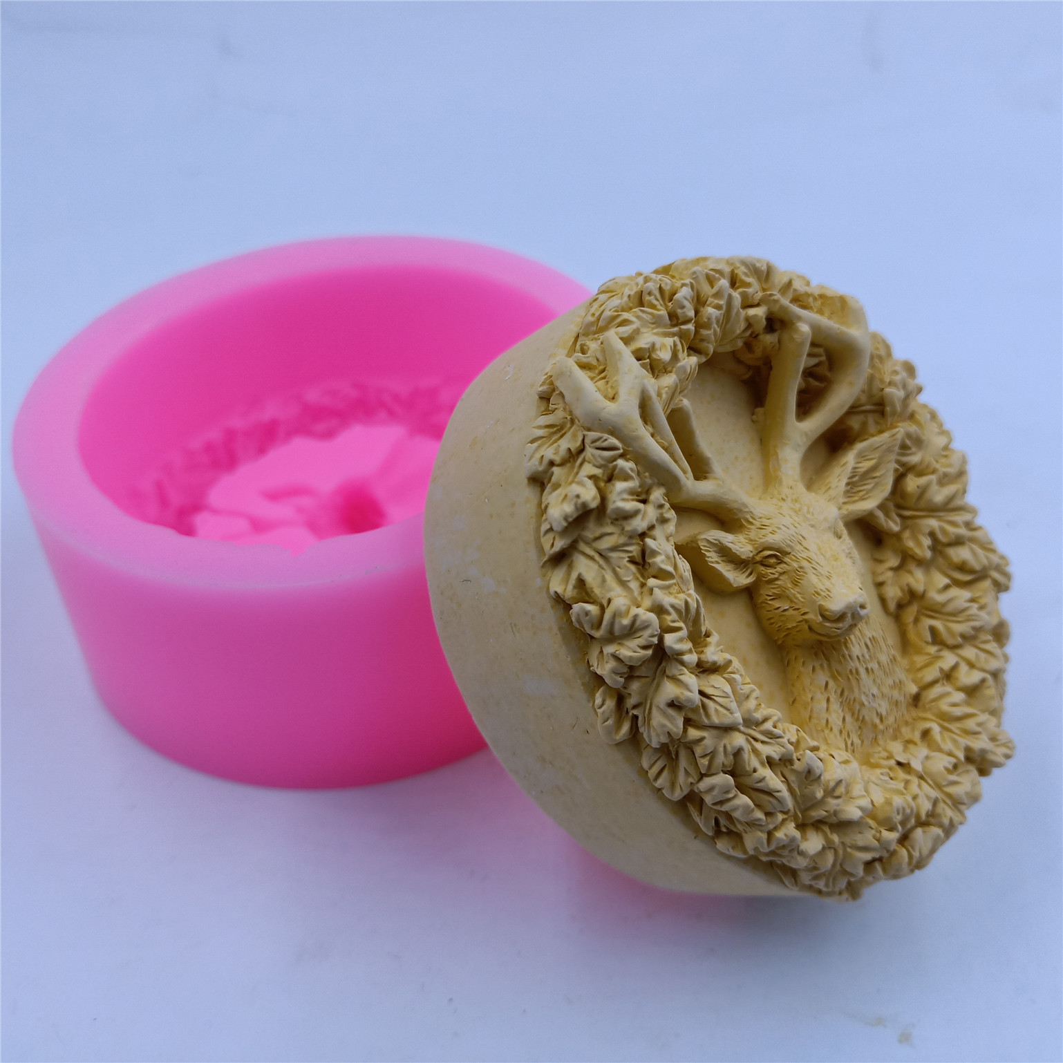 Deer Design Soap Silicone Mold - Soap Making Lye 评论和价格