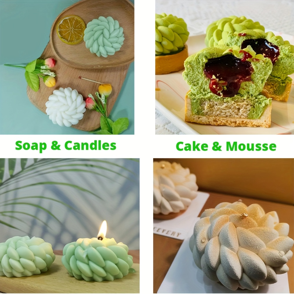 1Pc Cake Mold Santa Ana Floral - Soap Making Raw Material 评论和价格