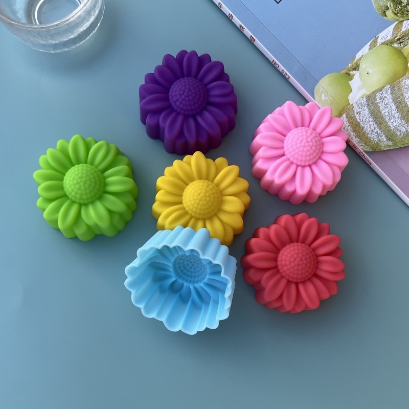 6 Pcs Set Non-Stick Flower Des - Natural Making Soap 评论和价格