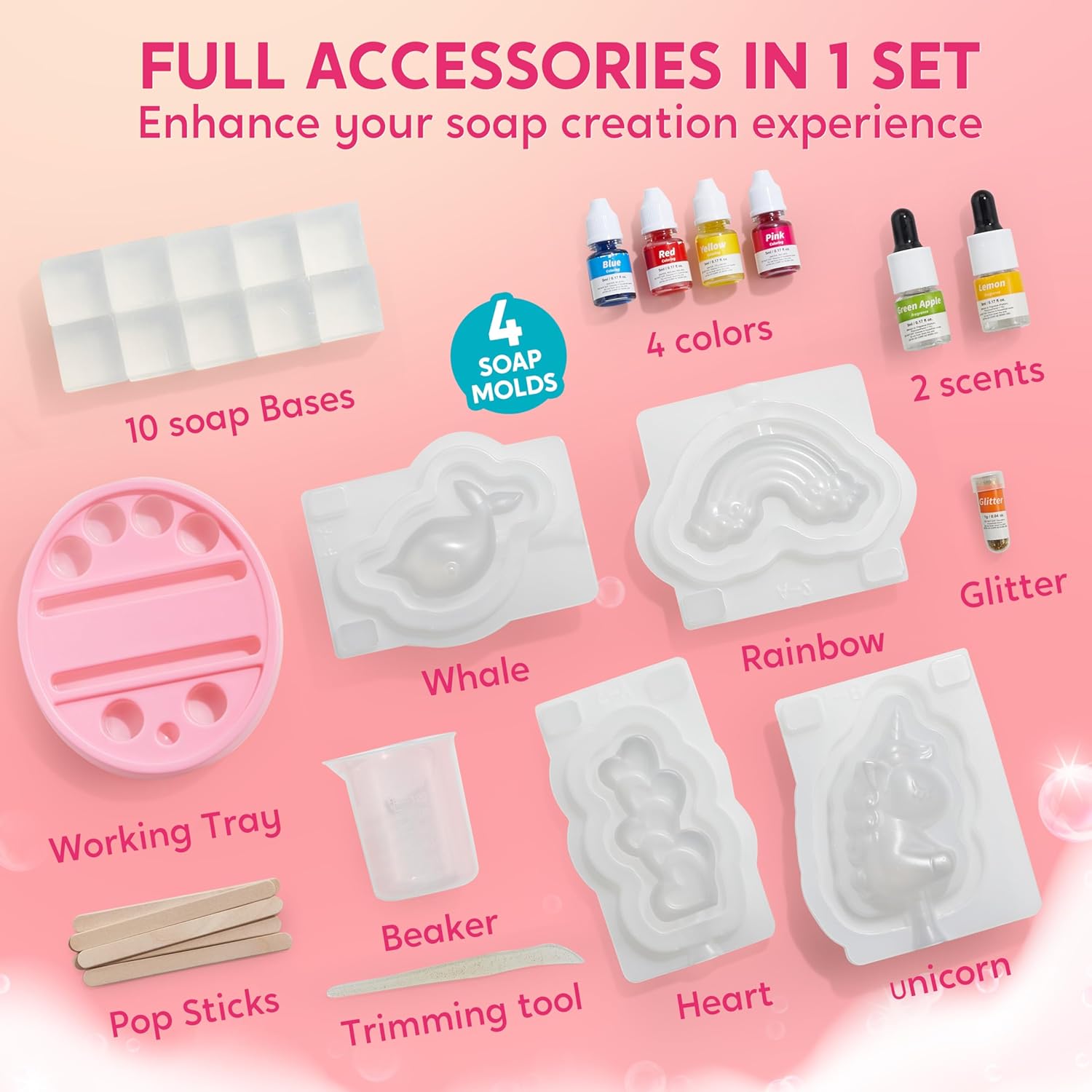 JOYFY Unicorn Soap Making Kit  - Soap Making Guide For Beginners 评论和价格