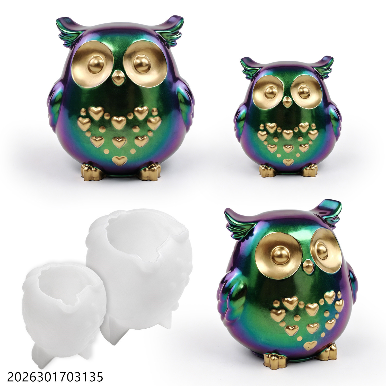 Owl Silicone Mold 3D Bird Shap - Soap Making Lye 评论和价格