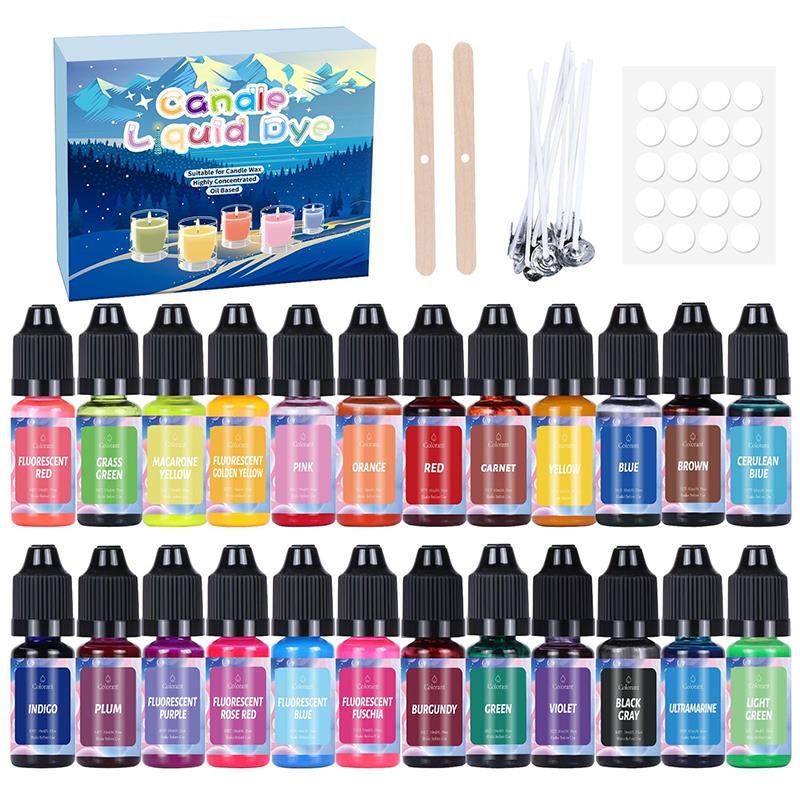 20/24Colors Candle Dyes Pigmen - Soap Making Kit Amazon 评论和价格