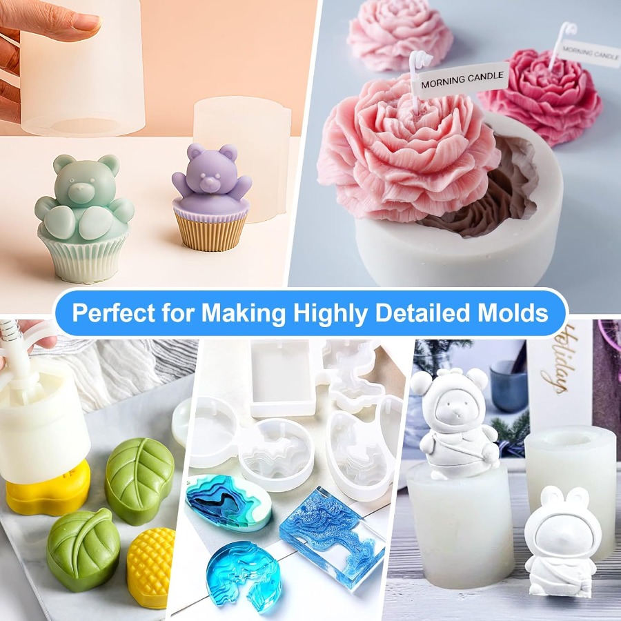 Silicone Mold Making Kit, 38.8 - Soap Making Gel 评论和价格