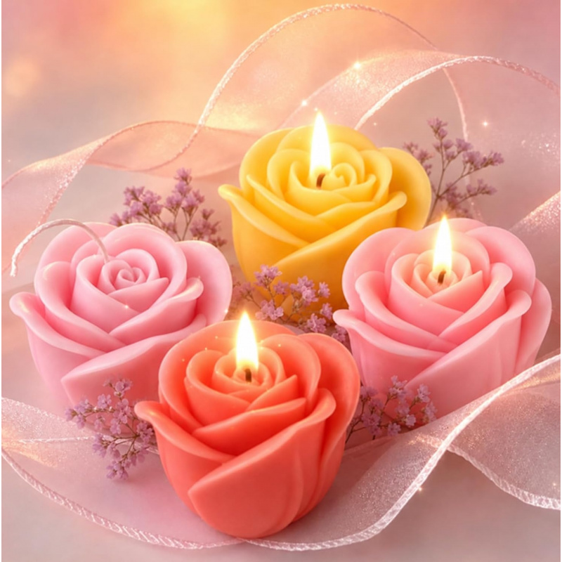 1 Pieces3DRose silicone mold，F - Soap Making Gel 评论和价格