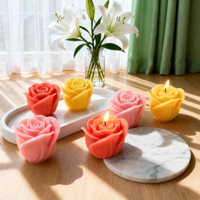 1 Pieces3DRose silicone mold，F - Soap Making Gel 评论和价格