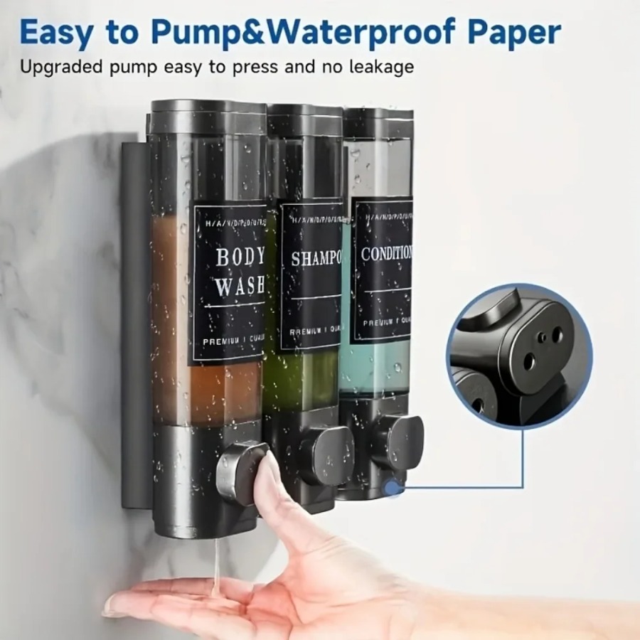 Wall Mounted Triple Shampoo Co - Soap Making Gel 评论和价格